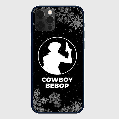 Чехол iPhone 12 Pro Снежный Cowboy Bebop / 3D-Черный – фото 1