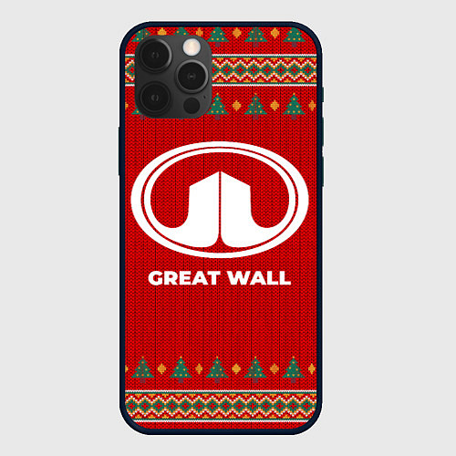 Чехол iPhone 12 Pro Great Wall new year / 3D-Черный – фото 1