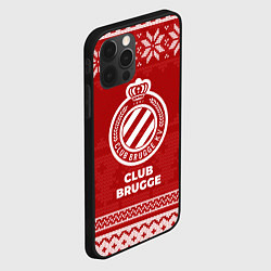 Чехол для iPhone 12 Pro Новогодний Club Brugge, цвет: 3D-черный — фото 2