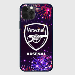 Чехол для iPhone 12 Pro Праздничный Arsenal, цвет: 3D-черный