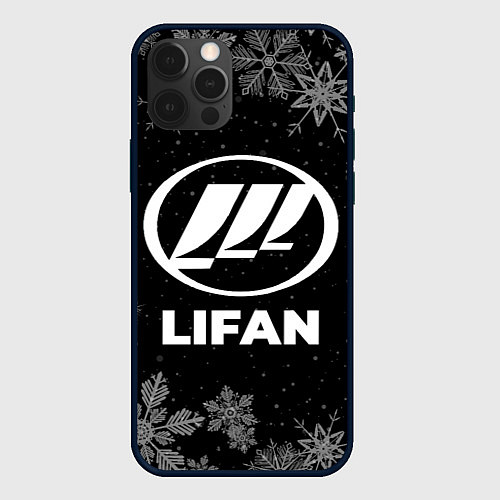 Чехол iPhone 12 Pro Снежный Lifan / 3D-Черный – фото 1