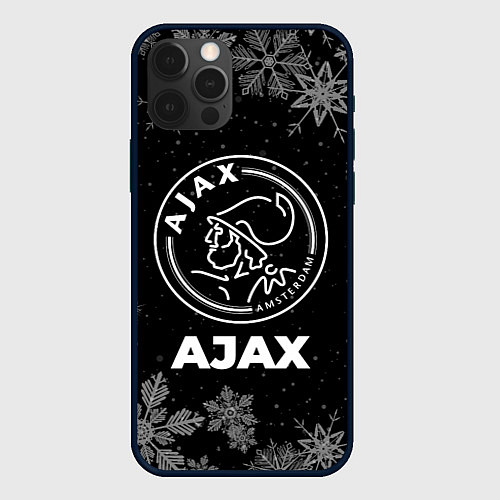 Чехол iPhone 12 Pro Снежный Ajax / 3D-Черный – фото 1