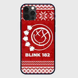 Чехол для iPhone 12 Pro Новогодний Blink 182, цвет: 3D-черный