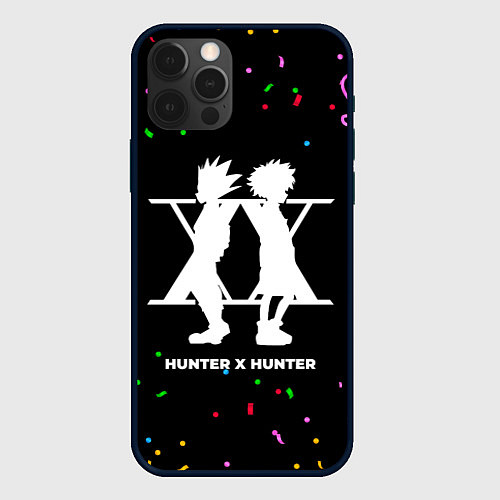 Чехол iPhone 12 Pro Hunter x Hunter конфети / 3D-Черный – фото 1