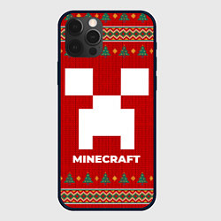 Чехол iPhone 12 Pro Minecraft new year