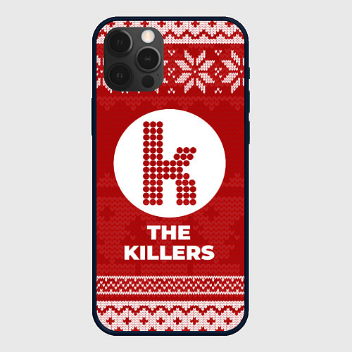 Чехол iPhone 12 Pro Новогодний The Killers / 3D-Черный – фото 1