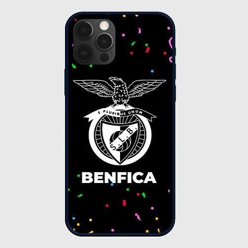 Чехол iPhone 12 Pro Benfica конфети / 3D-Черный – фото 1