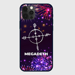 Чехол iPhone 12 Pro Праздничный Megadeth