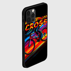 Чехол для iPhone 12 Pro Bicycle moto cross, цвет: 3D-черный — фото 2