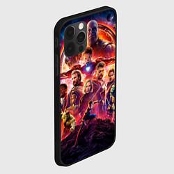 Чехол для iPhone 12 Pro Супергерои Avengers infinity war, цвет: 3D-черный — фото 2
