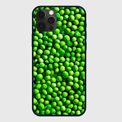 Чехол iPhone 12 Pro Горошек / 3D-Черный – фото 1