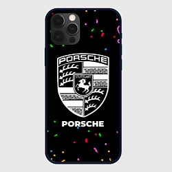 Чехол iPhone 12 Pro Porsche конфети