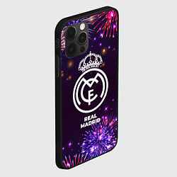 Чехол для iPhone 12 Pro Праздничный Real Madrid, цвет: 3D-черный — фото 2