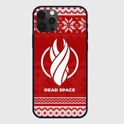 Чехол iPhone 12 Pro Новогодний Dead Space / 3D-Черный – фото 1