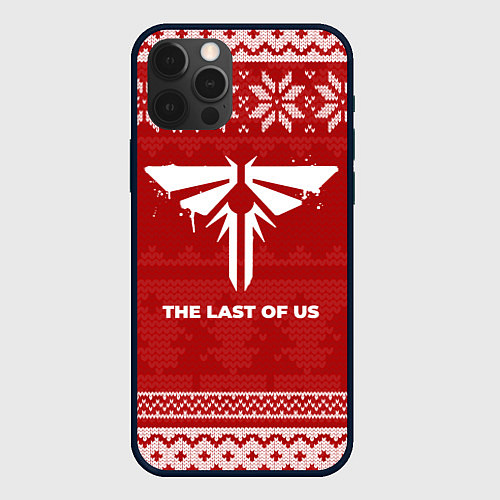 Чехол iPhone 12 Pro Новогодний The Last Of Us / 3D-Черный – фото 1