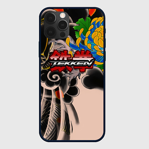 Чехол iPhone 12 Pro Tekken tatoo japan / 3D-Черный – фото 1