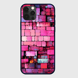 Чехол iPhone 12 Pro Pink bricks