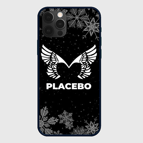 Чехол iPhone 12 Pro Снежный Placebo / 3D-Черный – фото 1