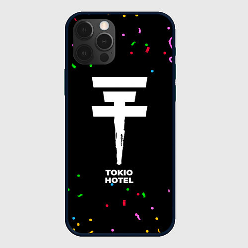 Чехол iPhone 12 Pro Tokio Hotel конфети / 3D-Черный – фото 1