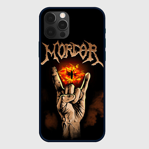 Чехол iPhone 12 Pro Рок Мордор / 3D-Черный – фото 1