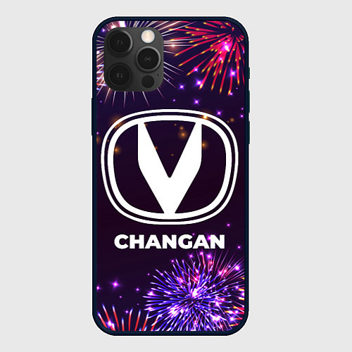 Чехол iPhone 12 Pro Праздничный Changan / 3D-Черный – фото 1
