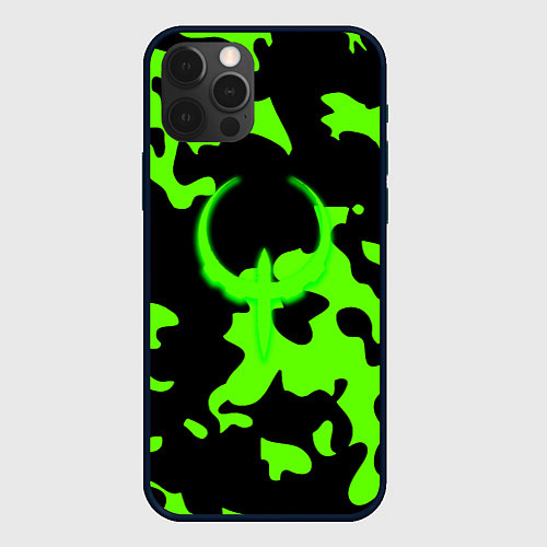 Чехол iPhone 12 Pro Quake camo / 3D-Черный – фото 1