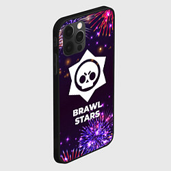 Чехол для iPhone 12 Pro Праздничный Brawl Stars, цвет: 3D-черный — фото 2