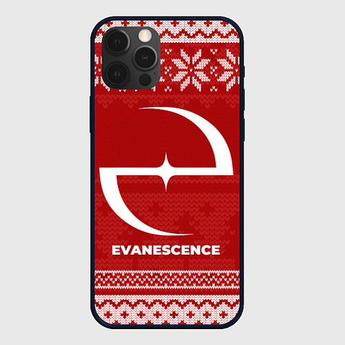 Чехол iPhone 12 Pro Новогодний Evanescence / 3D-Черный – фото 1