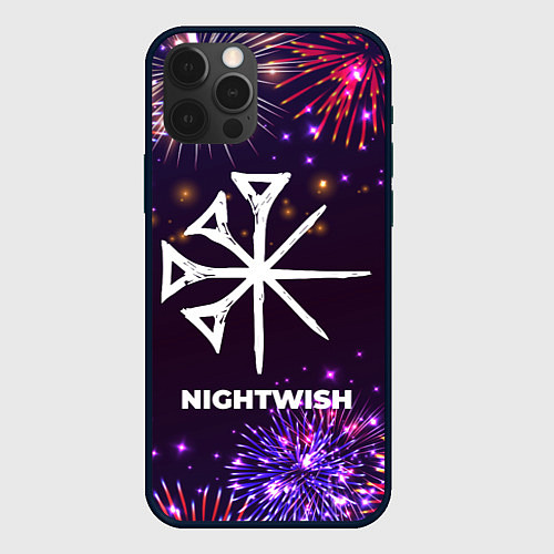 Чехол iPhone 12 Pro Праздничный Nightwish / 3D-Черный – фото 1