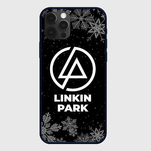 Чехол iPhone 12 Pro Снежный Linkin Park / 3D-Черный – фото 1