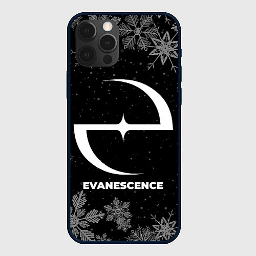 Чехол iPhone 12 Pro Снежный Evanescence / 3D-Черный – фото 1