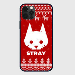 Чехол iPhone 12 Pro Новогодний Stray с оленями