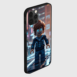 Чехол для iPhone 12 Pro Roblox испуганный человечек, цвет: 3D-черный — фото 2