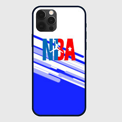 Чехол iPhone 12 Pro NBA geometry steel