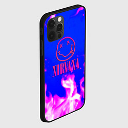 Чехол для iPhone 12 Pro Nirvana neon flame, цвет: 3D-черный — фото 2
