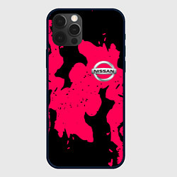 Чехол iPhone 12 Pro Nissan fire pink