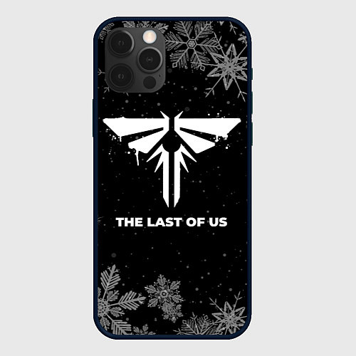 Чехол iPhone 12 Pro Снежный The Last Of Us / 3D-Черный – фото 1