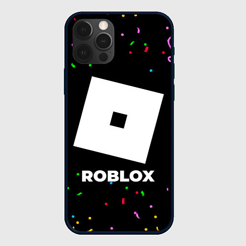 Чехол iPhone 12 Pro Roblox конфети / 3D-Черный – фото 1