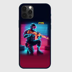 Чехол iPhone 12 Pro Counter Strike - neon glow fantasy