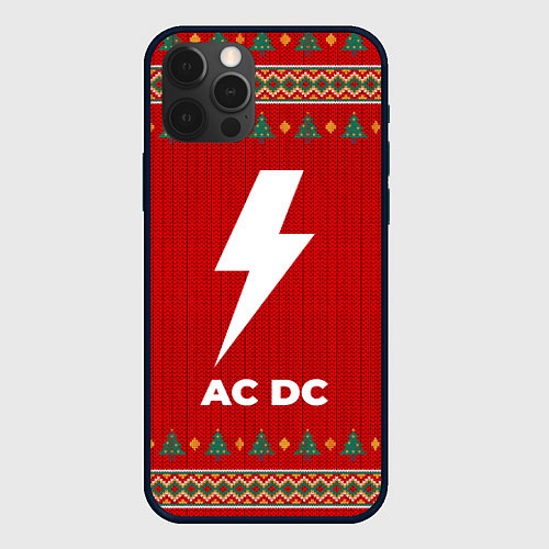 Чехол iPhone 12 Pro AC DC new year / 3D-Черный – фото 1