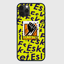 Чехол для iPhone 12 Pro Rainbow six pattern rap, цвет: 3D-черный