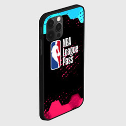 Чехол для iPhone 12 Pro NBA баскетбол соты неон, цвет: 3D-черный — фото 2