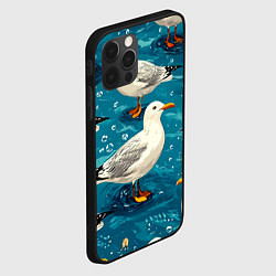 Чехол для iPhone 12 Pro Чайка, цвет: 3D-черный — фото 2
