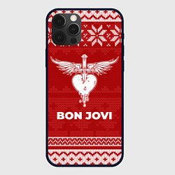 Чехол iPhone 12 Pro Новогодний Bon Jovi