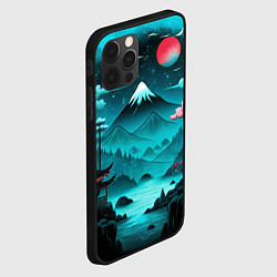 Чехол для iPhone 12 Pro Коллаж из природы Японии, цвет: 3D-черный — фото 2