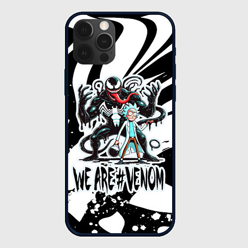 Чехол iPhone 12 Pro Rick Sanchez - we are Venom meme / 3D-Черный – фото 1