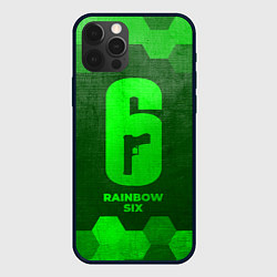 Чехол iPhone 12 Pro Rainbow Six - green gradient