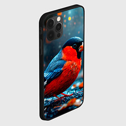 Чехол для iPhone 12 Pro Обыкновенный снегирь, цвет: 3D-черный — фото 2