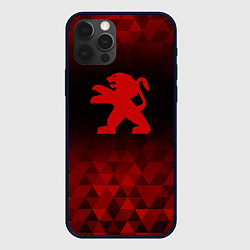 Чехол iPhone 12 Pro Peugeot red poly