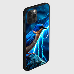 Чехол для iPhone 12 Pro Ласточка в грозу, цвет: 3D-черный — фото 2